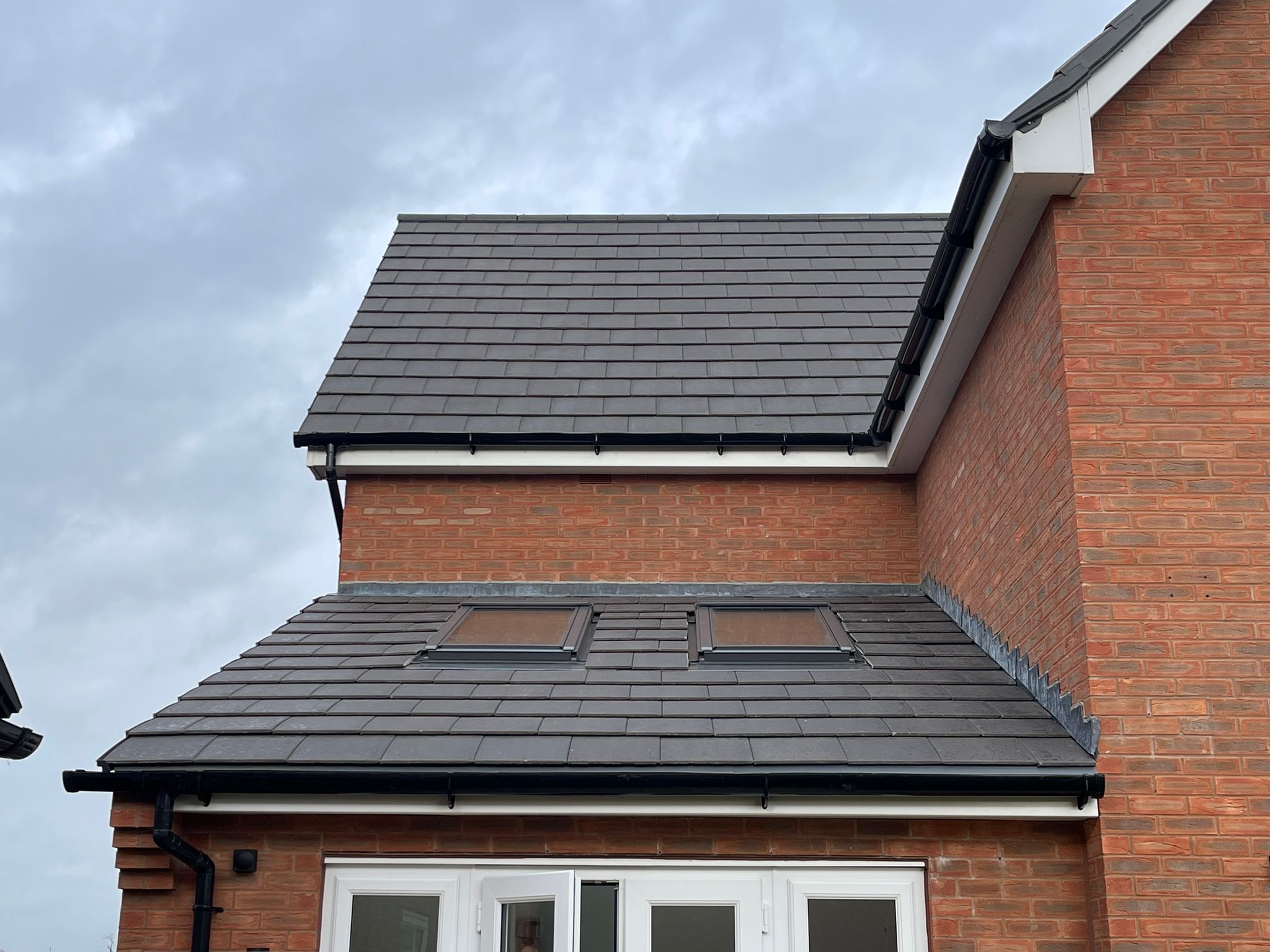 An image of roofing work that has been completed.